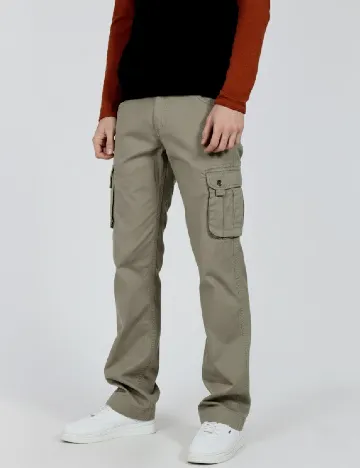 Pantaloni Zara, kaki