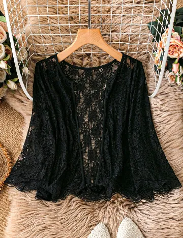 Blazer SHEIN CURVE, negru