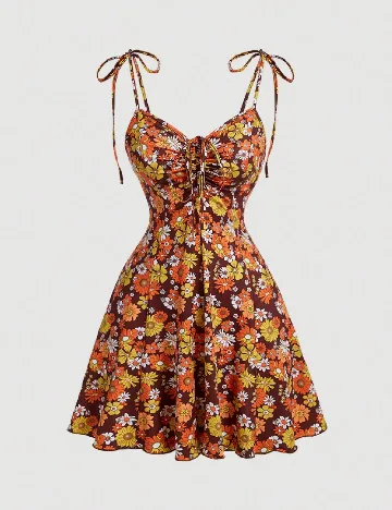 Rochie scurta SHEIN, floral print