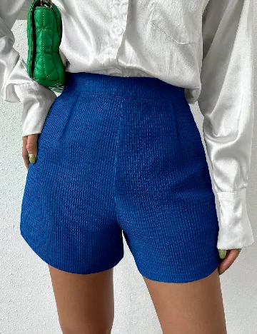 Pantaloni scurti SHEIN, albastru