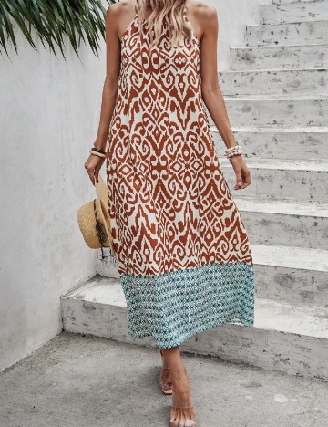 Rochie lunga SHEIN, maro