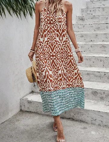 Rochie lunga SHEIN, maro