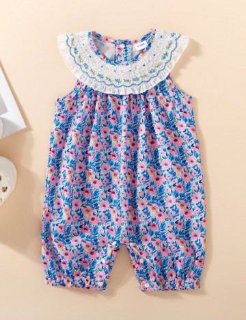 Salopeta Shein Kids, floral print