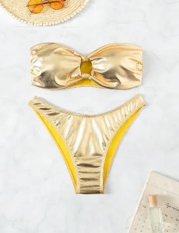 Costum de baie SHEIN, auriu