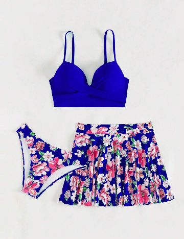 Compleu De Plaja SHEIN, albastru