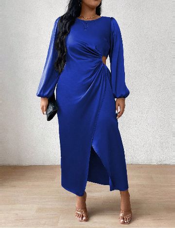 Rochie lunga SHEIN CURVE, albastru