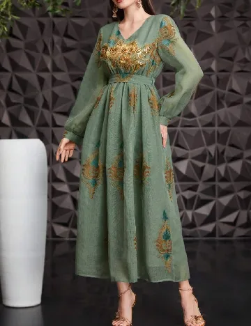 Rochie medie SHEIN, verde