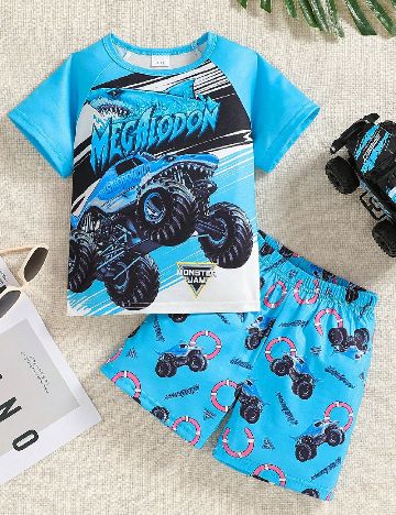 Compleu Shein Kids, albastru