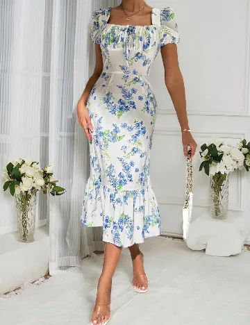 Rochie medie SHEIN, floral print