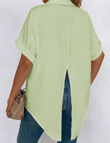 Camasa SHEIN CURVE, verde