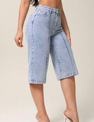 Pantaloni scurti SHEIN, albastru