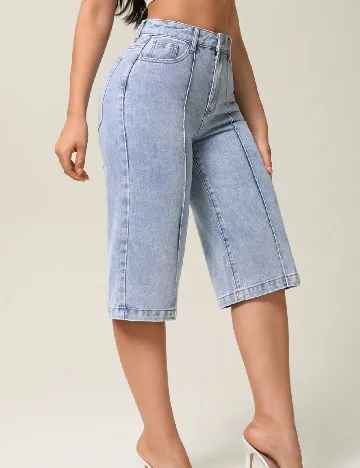 Pantaloni scurti SHEIN, albastru