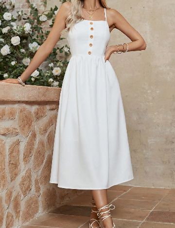 Rochie medie SHEIN, alb