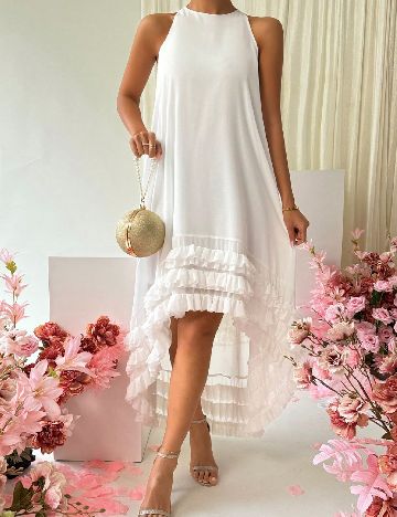 Rochie medie SHEIN, alb