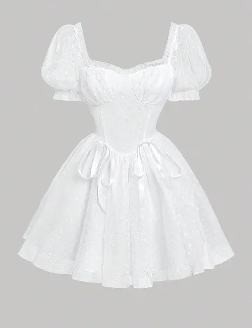 Rochie scurta SHEIN, alb