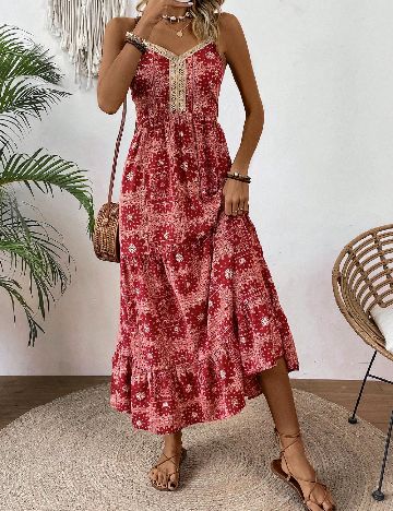 Rochie lunga SHEIN, rosu