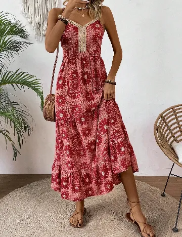 Rochie lunga SHEIN, rosu