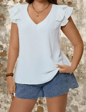 Bluza Emery Rose, alb