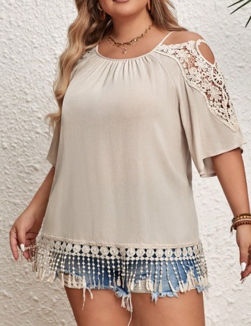 Bluza SHEIN CURVE, bej