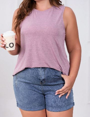 Maiou SHEIN CURVE, roz pudra inchis