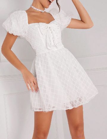 Rochie scurta SHEIN, alb