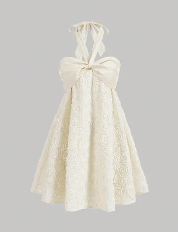 Rochie scurta SHEIN, ecru