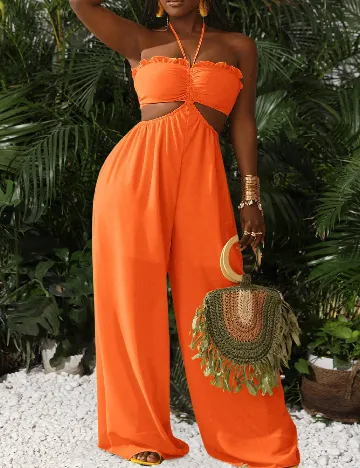 Salopeta SHEIN, portocaliu