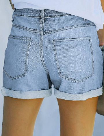 Pantaloni scurti SHEIN, albastru