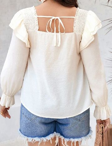 Bluza SHEIN CURVE, crem