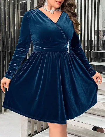 Rochie scurta SHEIN CURVE, albastru