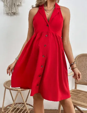 Rochie scurta SHEIN Maternity, rosu