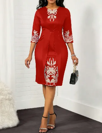 Rochie medie SHEIN, rosu