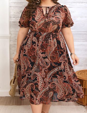 Rochie medie SHEIN CURVE, mix culori