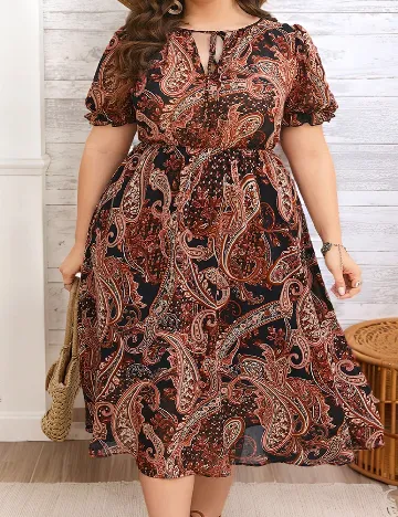 Rochie medie SHEIN CURVE, mix culori