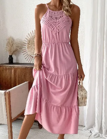 Rochie lunga SHEIN, roz