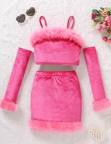 Compleu Shein Kids, roz