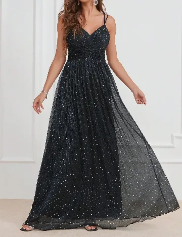 Rochie lunga UNITHORSE, negru