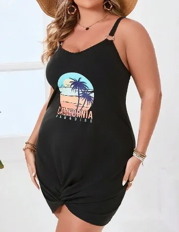 Rochie scurta SHEIN CURVE, negru