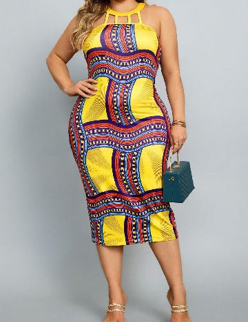 Rochie medie SHEIN CURVE, mix culori