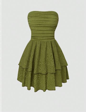 Rochie scurta SHEIN, verde