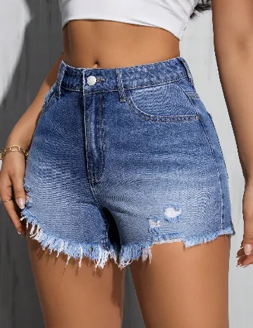 Pantaloni scurti SHEIN, albastru