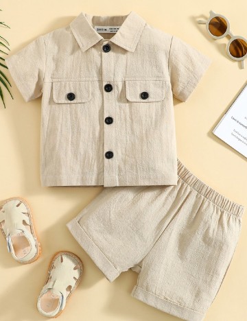 Compleu Shein Kids, crem