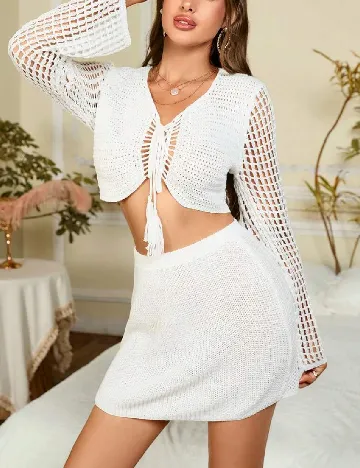 Compleu Parthea, alb