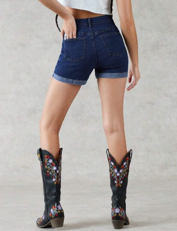 Pantaloni scurti Forever 21, albastru