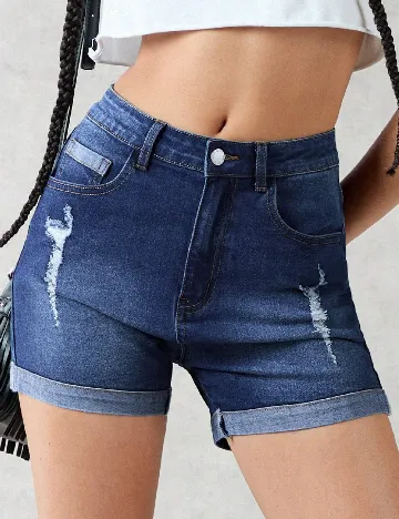 Pantaloni scurti Forever 21, albastru