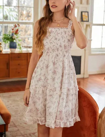 Rochie medie SHEIN, alb