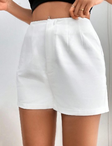 Pantaloni scurti SHEIN, alb