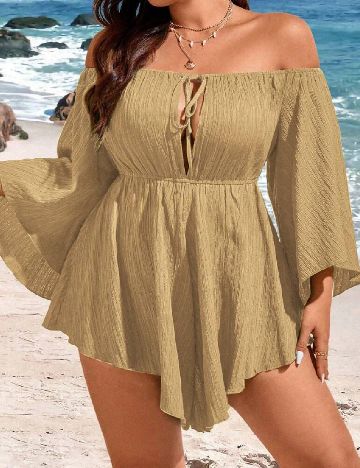 Salopeta SHEIN CURVE, bej