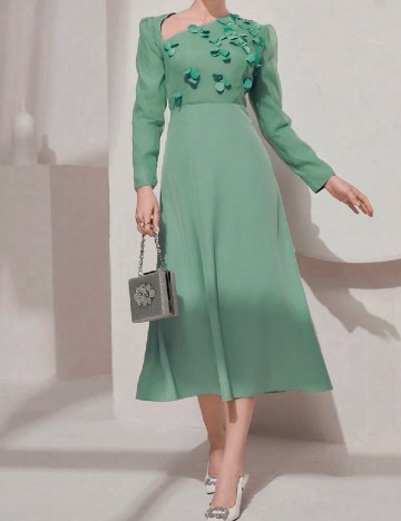 Rochie medie SHEIN, verde