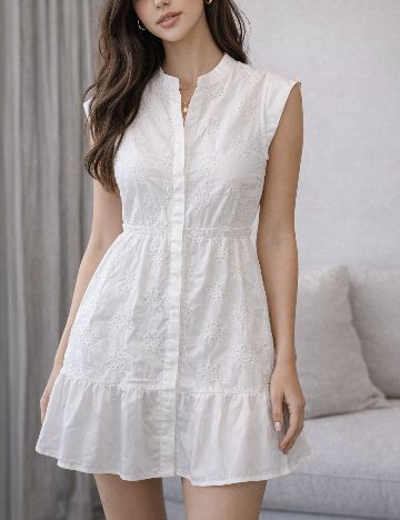 Rochie scurta SHEIN, alb